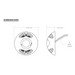 NX Lighting Controls OMNIUS OMNI Low Voltage Ultrasonic Ceiling Sensor, 2000 sq. ft.