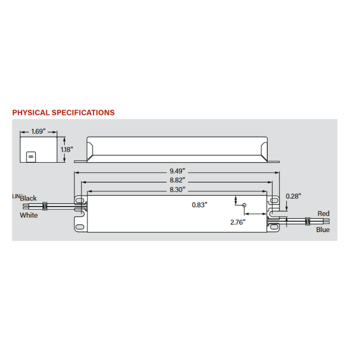 Keystone KTLD-80-UV-24V 80W Constant Voltage LED Driver