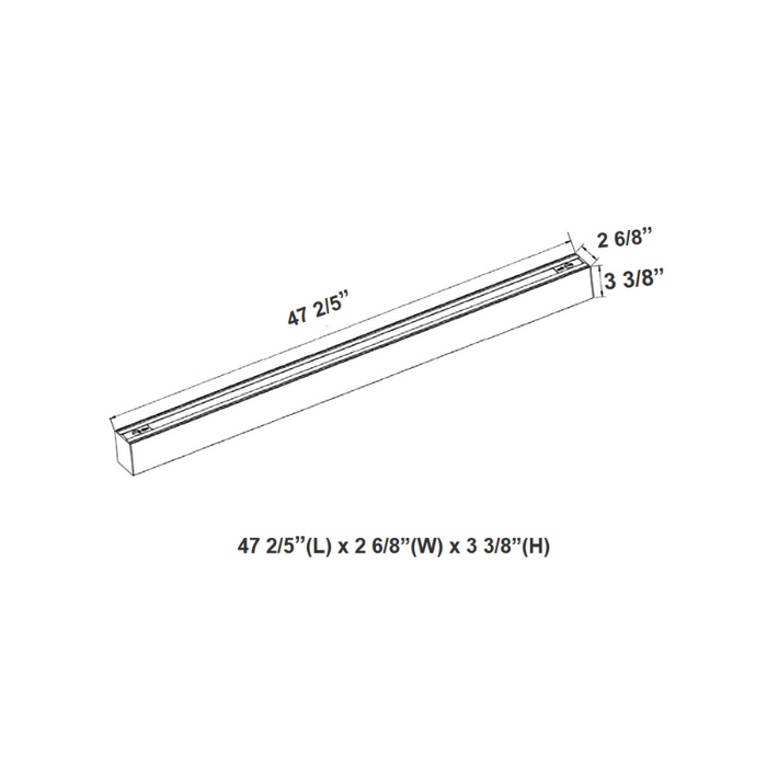 Westgate SCX4 4-ft 40W 4" Width, LED Linear Light, CCT Selectable