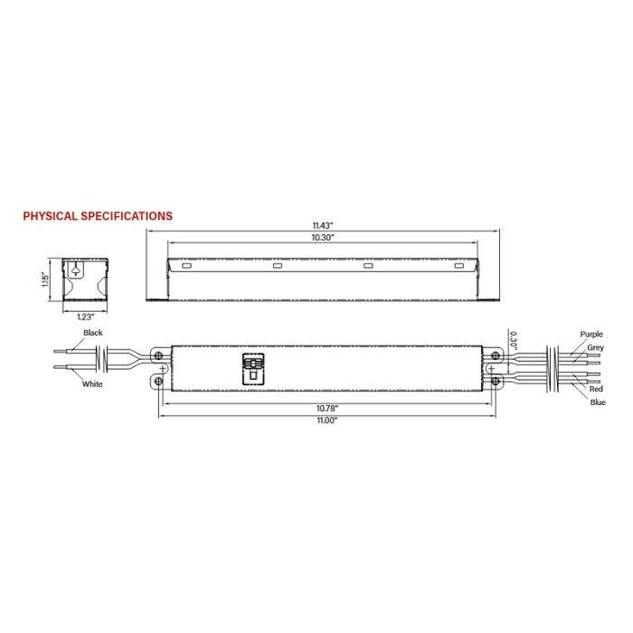 Keystone KTLD-75-UV-PS1400 75W Power Select Constant Current LED Driver