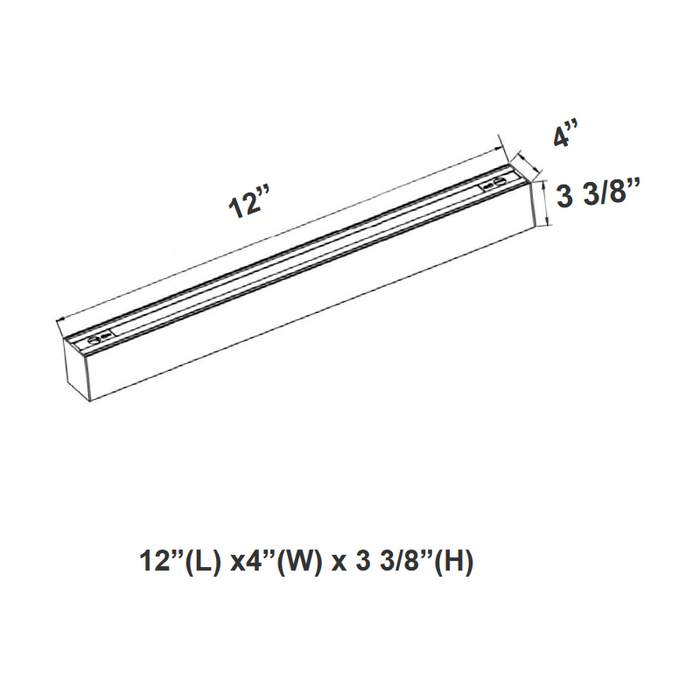 Westgate SCX4 1-ft 10W 4" Width, LED Linear Light, CCT Selectable