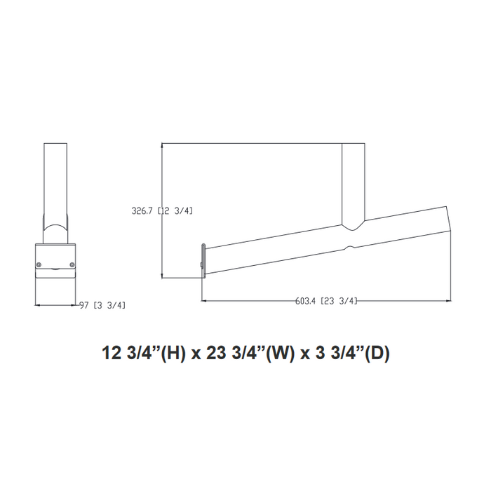 Westgate SOLA-SPLT-WM Wall Mounting Arm for Split Solar Lights