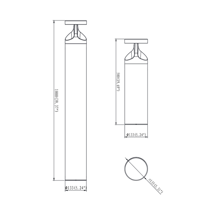 Westgate BOL-G5 5W/8W/12W/15W LED Bollard Head