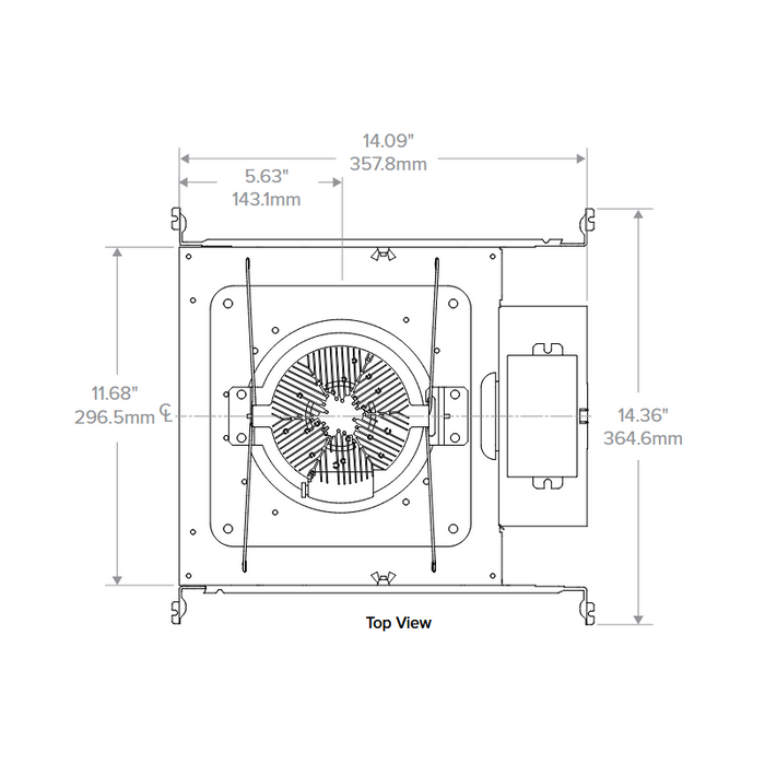 Prescolite LTR-6RD-H LITEISTRY 6" 12W Round LED New Construction Downlight Housing