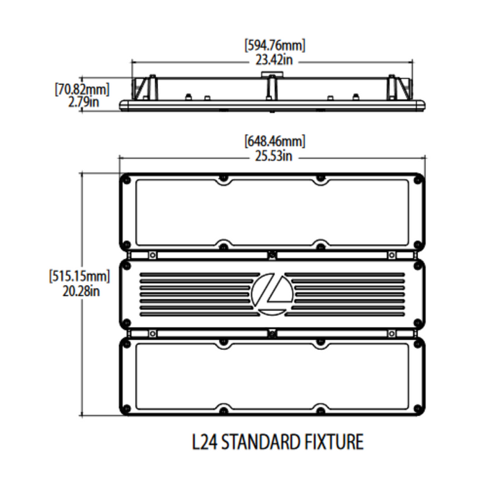 Lithonia XIB 24" 113W LED High Bay, 18000lm