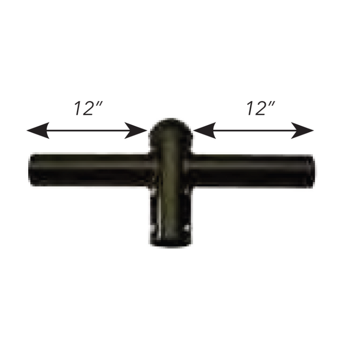 Westgate PTA-2180 Round Pole Tenon Adapter for 2 Fixture