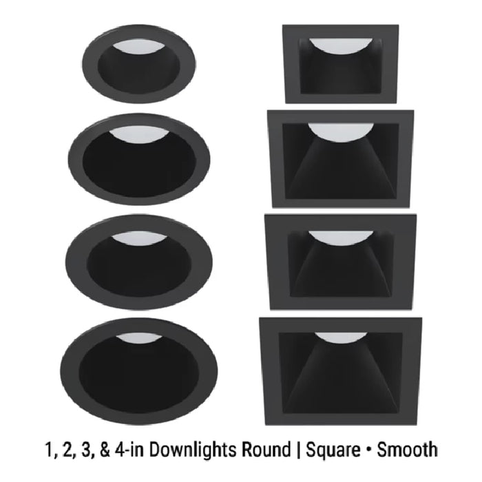 Halo ML4 4" Round Smooth Canless LED Downlight, Dim to Warm