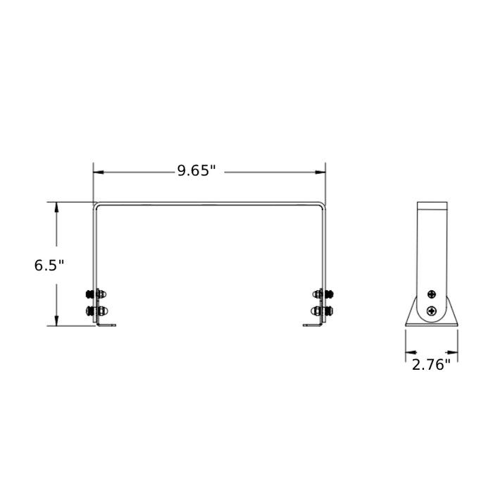 Lithonia REBLSMB2 Surface mount bracket for ALO16, ALO27, ALO28
