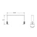 Lithonia REBLSMB2 Surface mount bracket for ALO16, ALO27, ALO28
