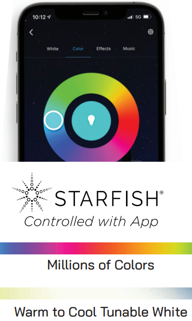 Nuvo 12W LED Round Track Head, Tunable RGB and CCT