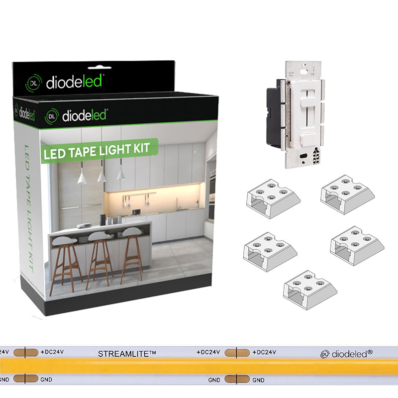 Diode LED Streamlite 24V Diffused LED Linear Light Kit, 60W Switchex