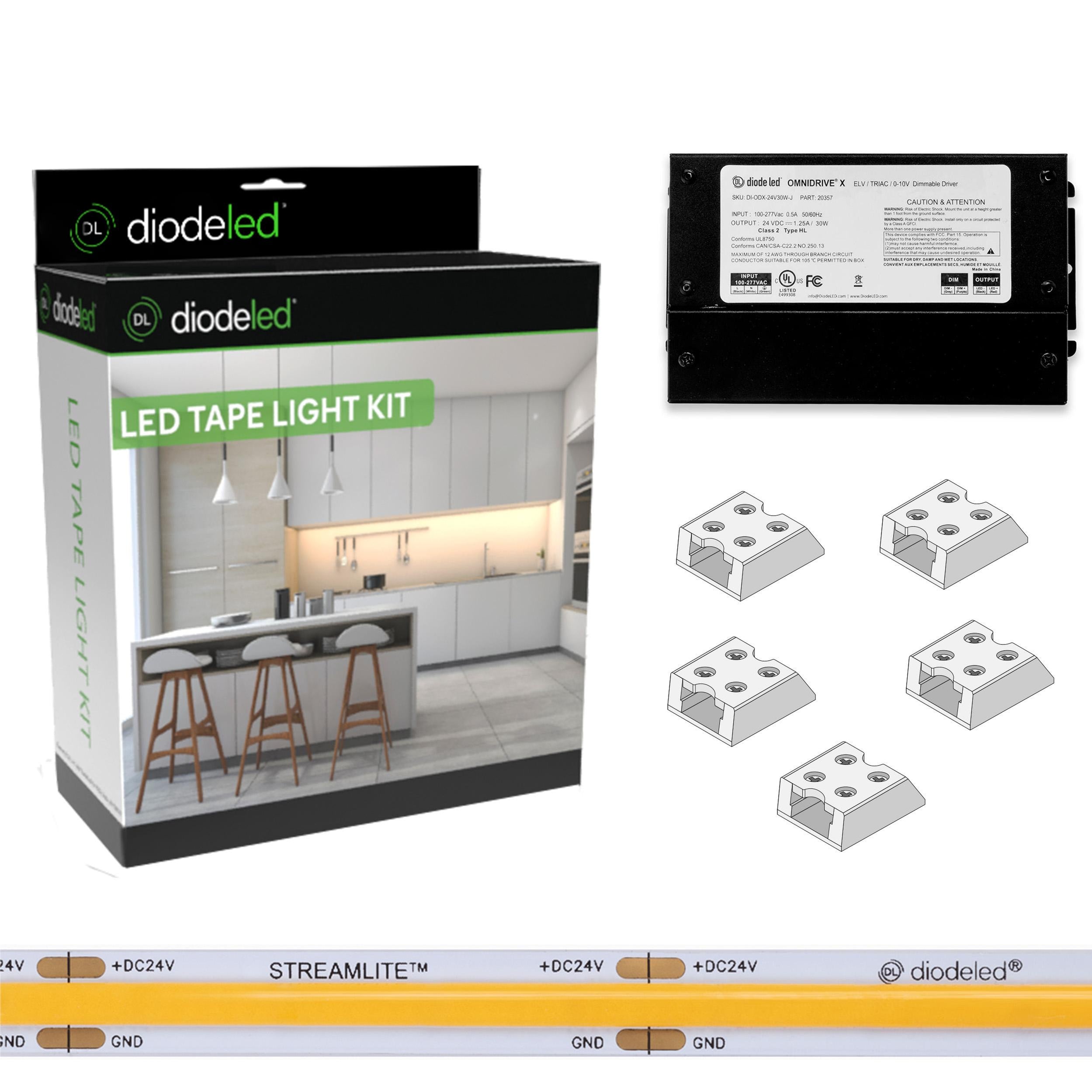 Diode LED Streamlite 24V Diffused LED Linear Light Kit, 60W OmniDrive