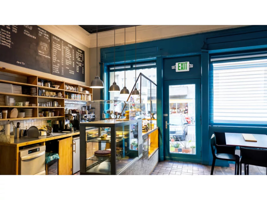 Sure-Lites APCH7RGSQ30 Square Headed Combination LED Exit Sign and Emergency Light, Remote Capacity