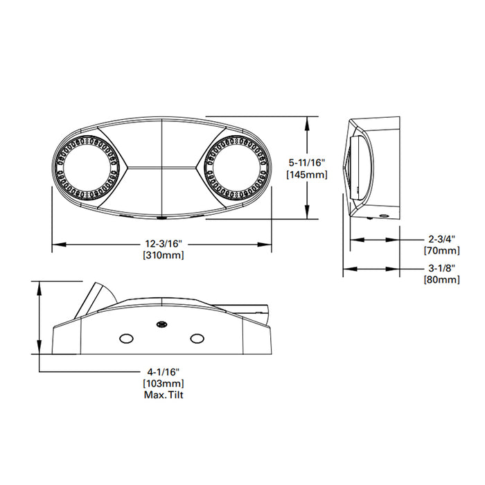 Sure-Lites SELHP100R3 High Power Emergency Light