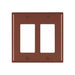 Legrand TP262 Two Gang Decorator Openings Wall Plate - Brown