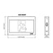 Lithonia Contractor Select TPERM Basics Running Man Sign, Single or Double Face, Universal Mounting