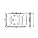 Sure-Lites TPX6 LED Exit Sign, AC only