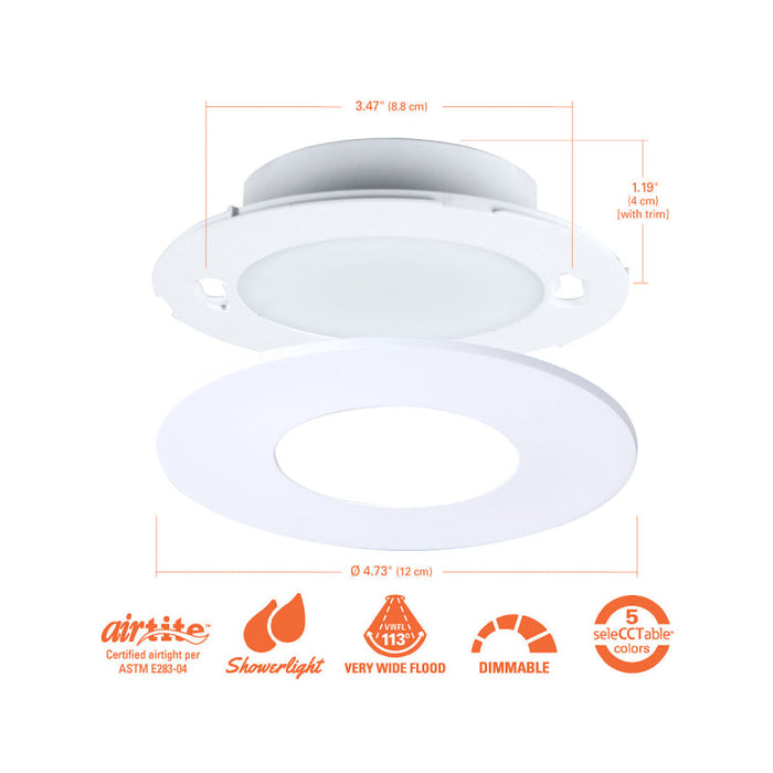 Halo JBD 4" LED Slim Surface Mount LED Downlight, California T20