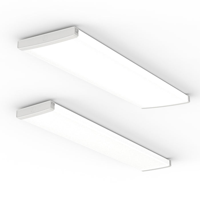 Lithonia Contractor Select TRUW 48 ALO26 FMP TruWrap 4-ft LED Wraparound, Wide Body, Flat Microprismatic Diffuser, 3CCT & Lumen Selectable