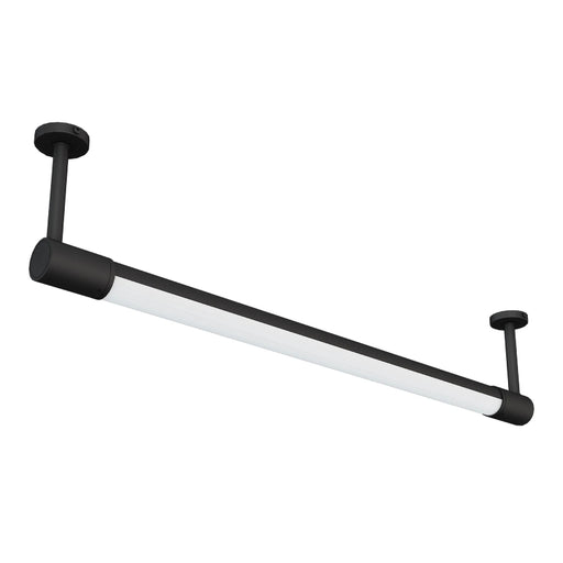 Westgate TSR 4-ft 30W LED Tubular Rotatable IP66 Sign Lights with Mount Canopy, 120–277V, 5CCT Selectable - Black