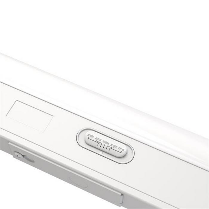 Juno Contractor Select UCES 36" 21W Economy LED Switchable White Undercabinet, 5CCT Selectable, 120V, White