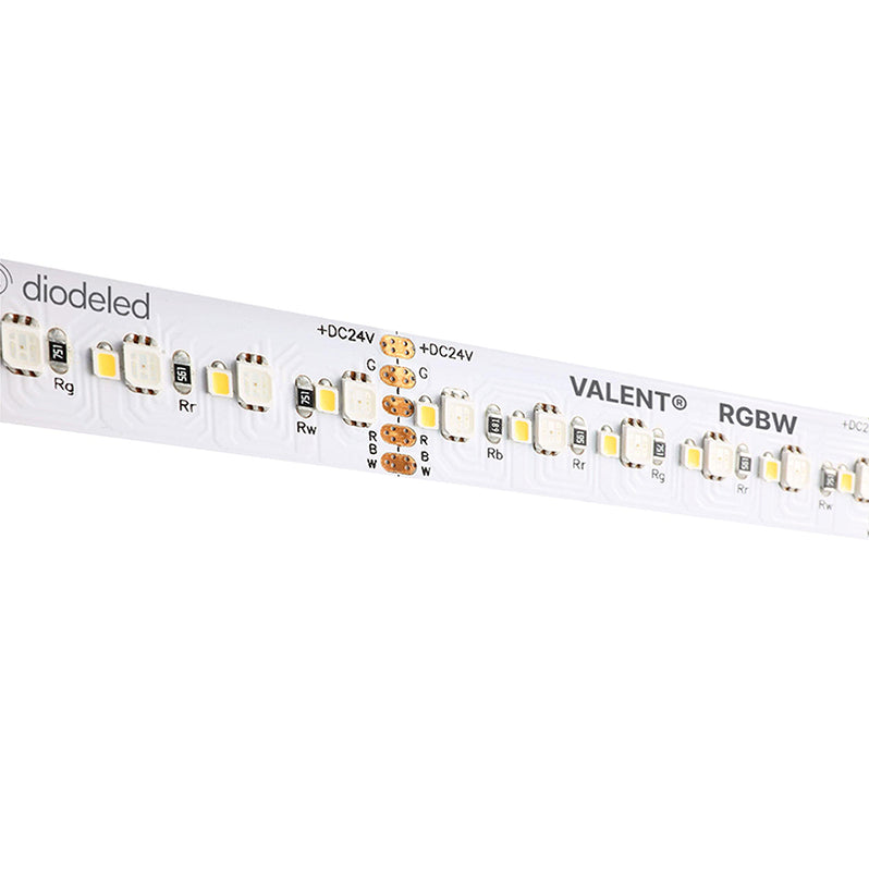 24v Led Color Code Diode LED Valent RGBW 24V 6.1W/Ft, Color Changing LED Tape Light, 100