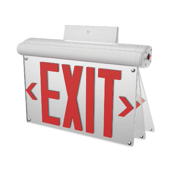 Lithonia BE W U Basics Edge-lit Exit Sign, Universal Mount