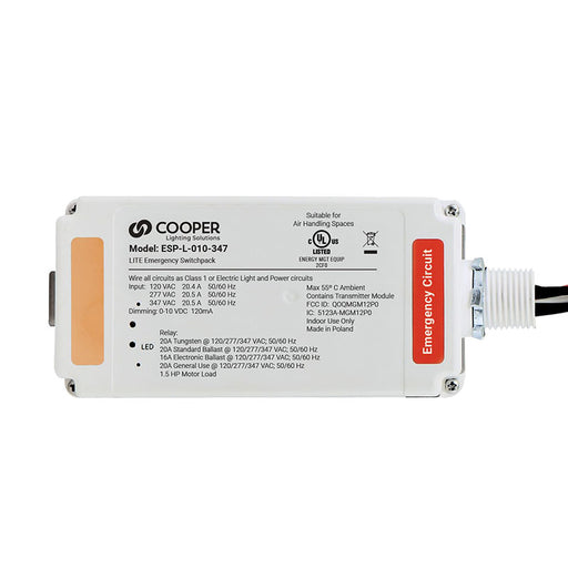 WaveLinx ESP-L-010-347 LITE Wireless Emergency Universal Voltage Dimming Switchpack - 20 amp