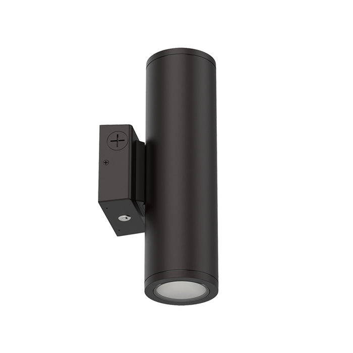 Lithonia Contractor Select WMCL 4" 19W LED Wall Mount Cylinder Light with On/Off Photocell, 3CCT Selectable, 120-347V, Dark Bronze