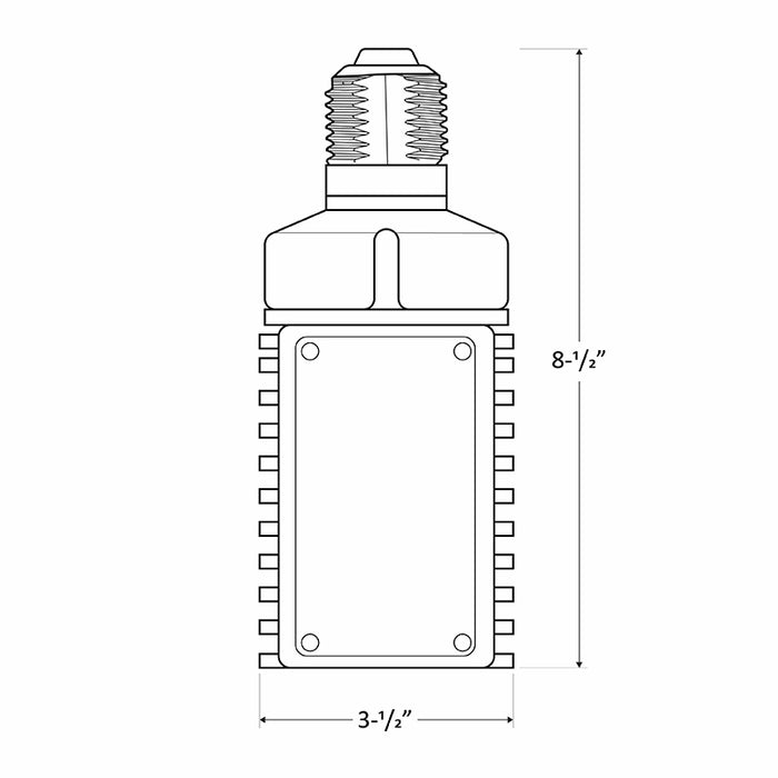 Westgate CL-FLT 36W/45W/54W LED Flat HID Retrofit Lamp, E39 Base, 5000K