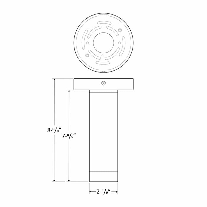 Westgate CMC2 9"Tall 6W LED Ceiling/Suspended Cylinder, CCT Selectable