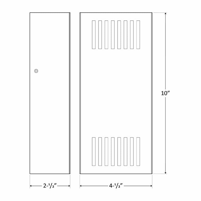Westgate CRES-52 Small Crest Grille 15W, 10" Tall LED Outdoor Wall Sconce, 1300 Lm, 100-277V