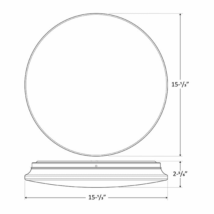 Westgate FCRB 16" 20W LED Flush Mount Cloud Fixture with Motion Sensor, CCT
