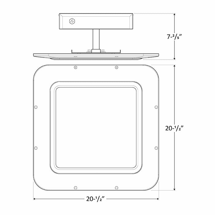 Westgate GSX 80W/100W/120W/150W Recessed Gas Station Canopy Light, 5000K