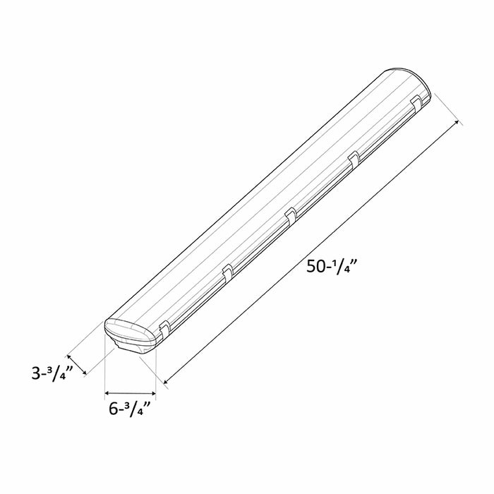 Westgate LLVT 4FT 40W LED Linear Vapor Light, CCT, 480V