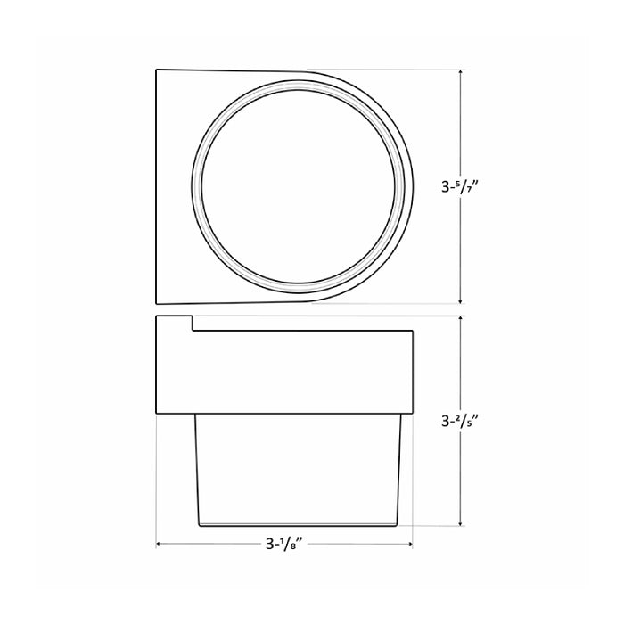 Westgate LVW-110-MCT 3W LED Outdoor Mini Wall Sconce