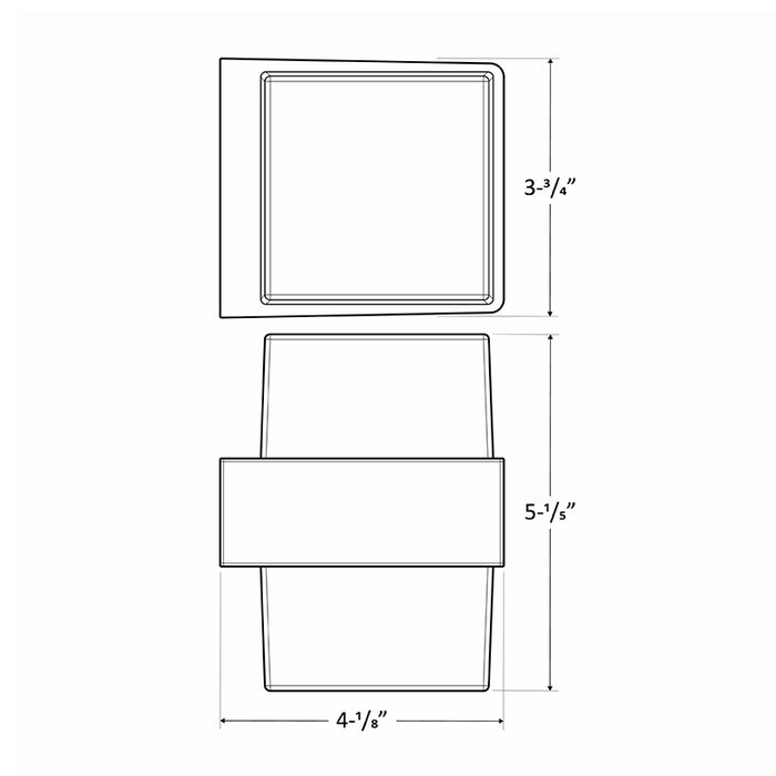 Westgate LVW-210-UD-MCT 6W LED Outdoor Mini Wall Sconce