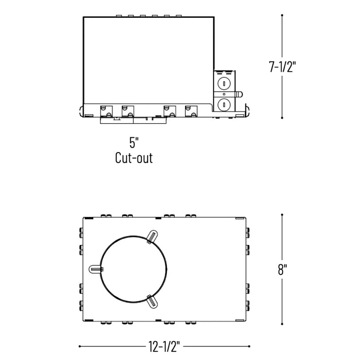 Nora NCAH2-439 4" Adjustable Sapphire II Non-IC New Construction Housing