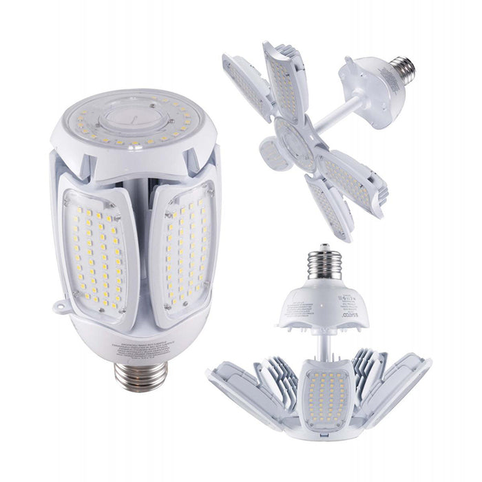 Satco S39752 60W LED HID Replacement, Corncob; 5000K; Mogul Extended Base; 120-277V; Type B; Adjustable Beam