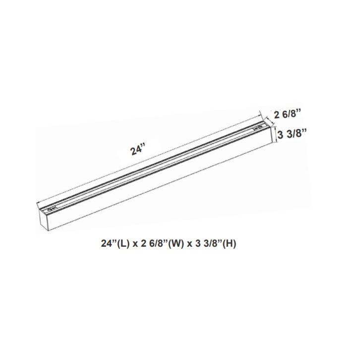 Westgate SCX 2FT 20W LED Seamless Linkable  Linear Light,  CCT Selectable, 120-277V