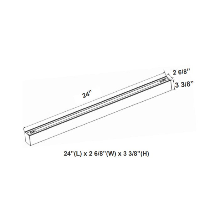 Westgate SCX 2FT 20W LED Linkable Linear Light, CCT Selectable, Louver Lens, 120-277V