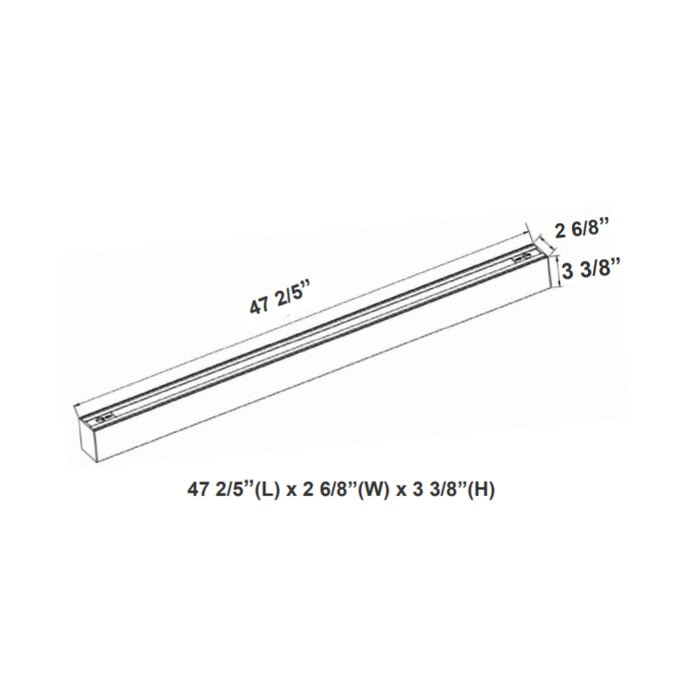 Westgate SCX 4FT LED Direct Seamless Linkable Linear Lights, CCT Selectable, 120-277V