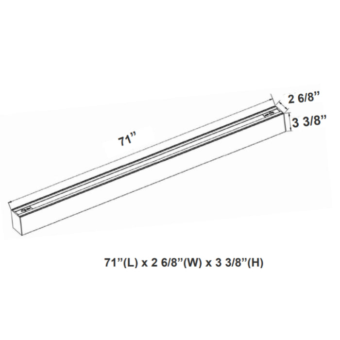 Westgate SCX 6FT LED Direct Seamless Linkable Linear Lights , CCT Selectable, 120-277V