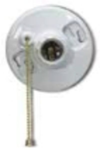 Westgate M507CW-UL Porcelain Keyless Lamp Holder with Pull Chain