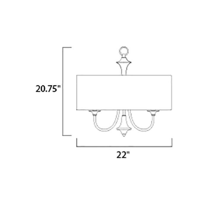 Maxim 10015 Bongo 5-lt 22" Pendant