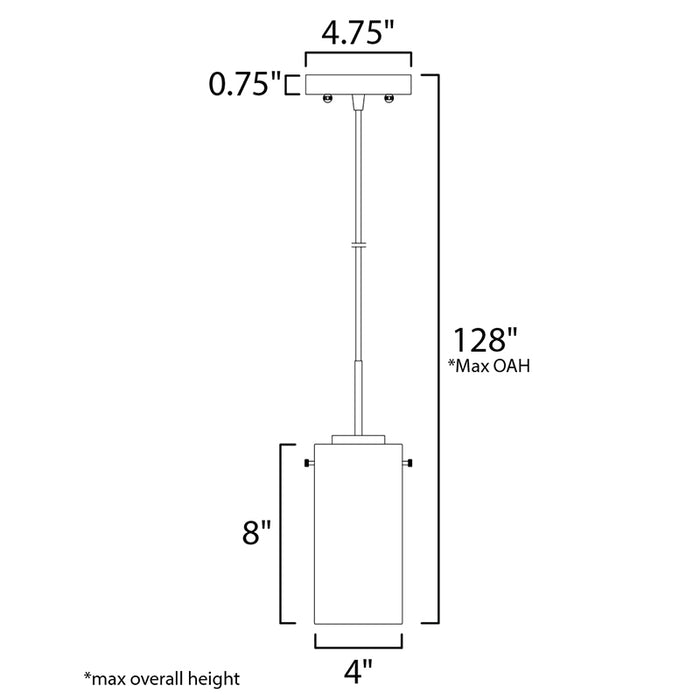 Maxim 10192 Scope 1-lt 5" LED Small Pendant