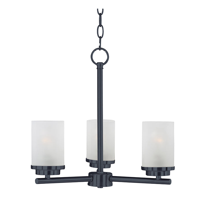 Maxim 10203FT Corona 3-lt 17" Chandelier, Frosted Glass