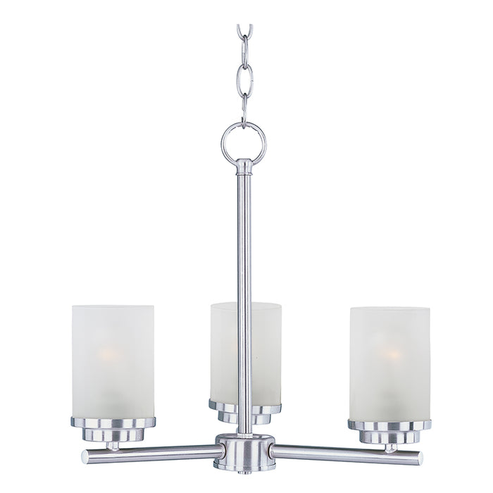 Maxim 10203FT Corona 3-lt 17" Chandelier, Frosted Glass