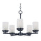 Maxim 10205FT Corona 5-lt 22" Chandelier, Frosted Glass