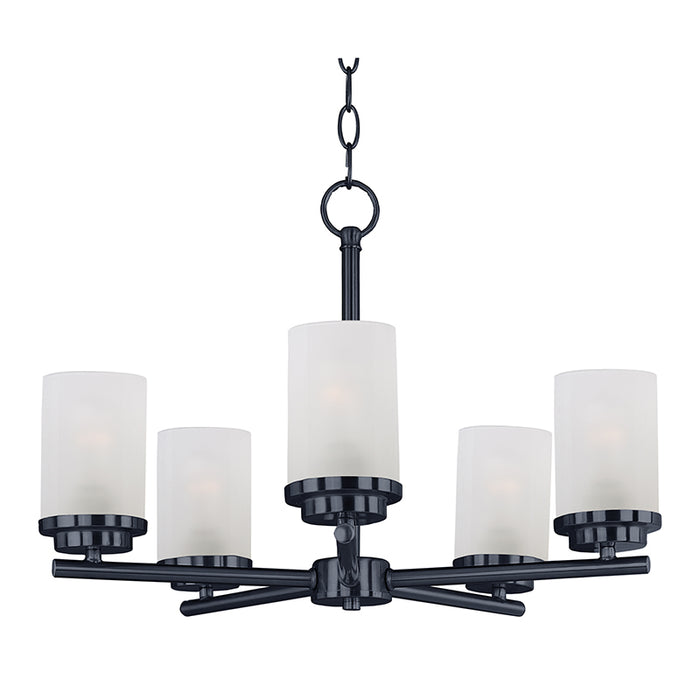 Maxim 10205FT Corona 5-lt 22" Chandelier, Frosted Glass